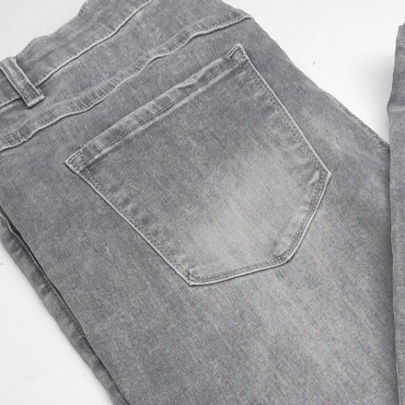 PREMIUM TRIBAL GRAY AUDREY MID-RISE STRAIGHT JEANS 12/31x29 ⭐️ - Picture 13 of 14
